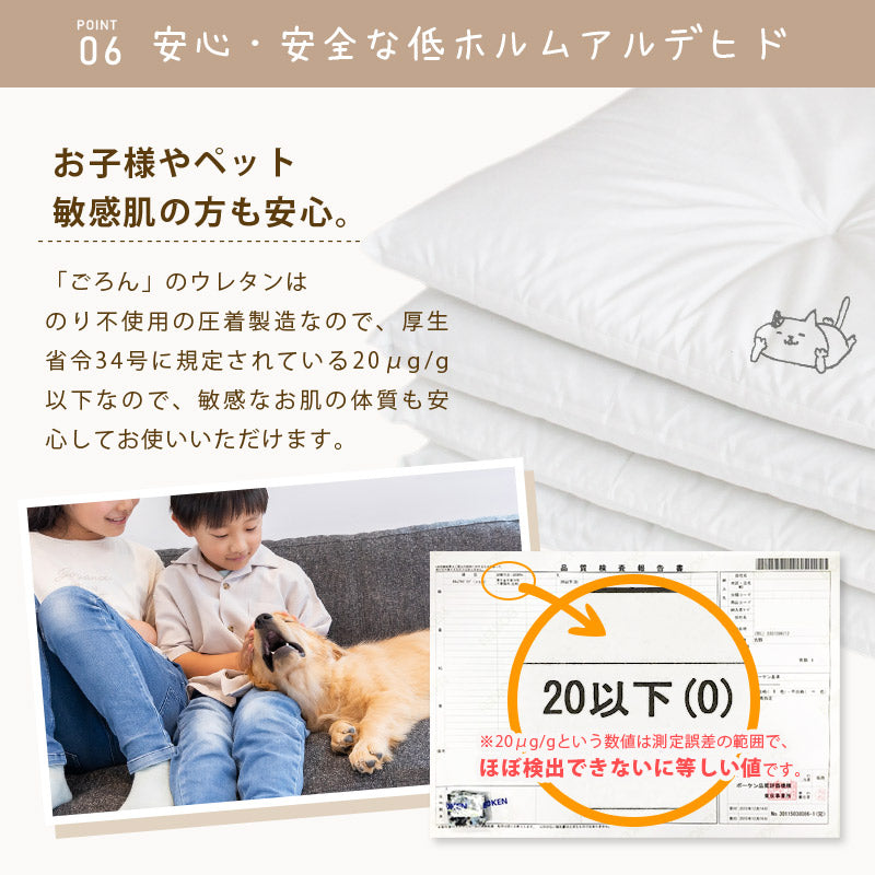 ごろん 座布団中身 55×59cm