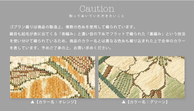 ゴブラン織り 玄関マット アスセーナ