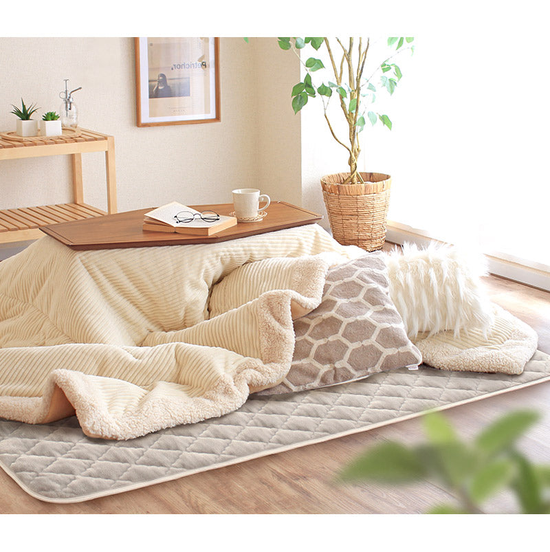 ホットカーペットセット 蓄熱キルトラグ ランミン(3畳)