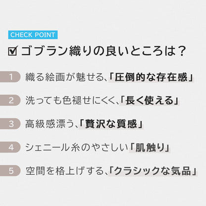 ゴブラン織り ラグ レーヴ ～1.5畳