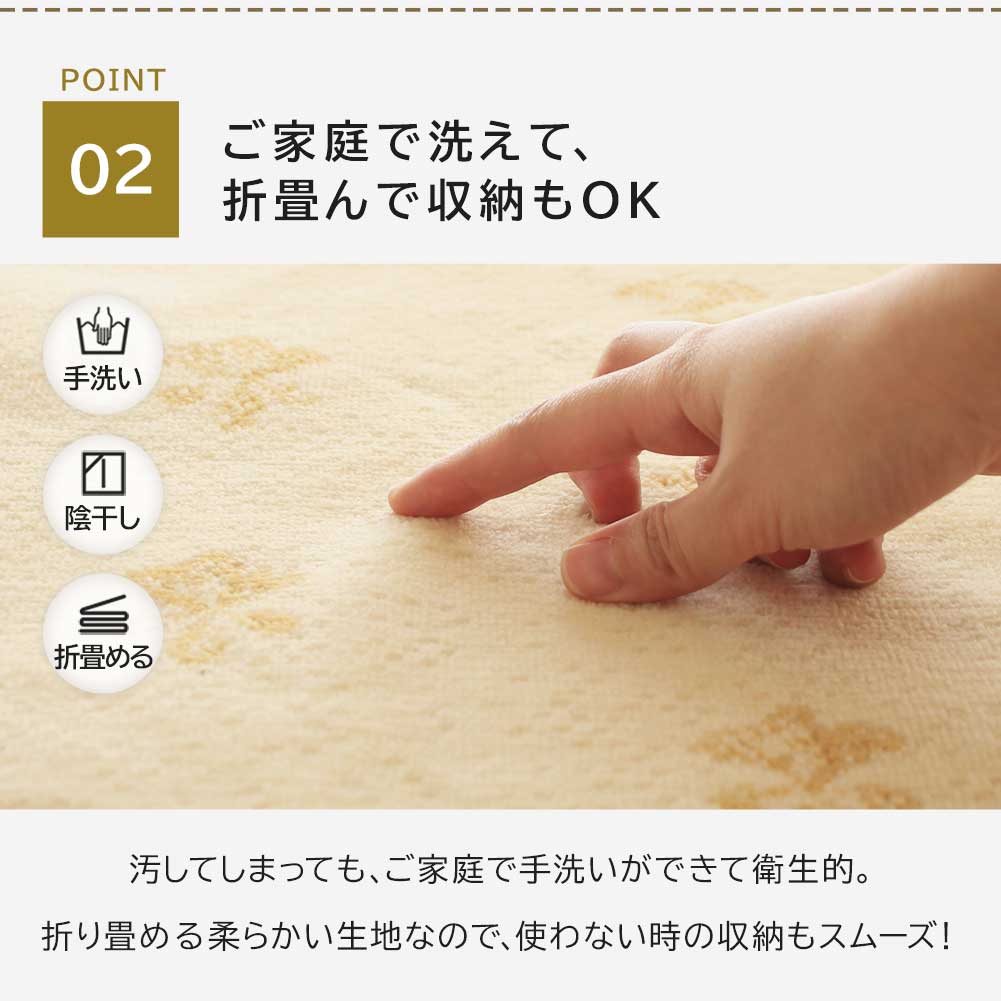 日本製 ビンテージ風モケットラグ 1～3畳｜rugooオリジナル