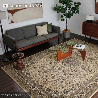 日本製 防炎モケットラグ アーデル 2～6畳