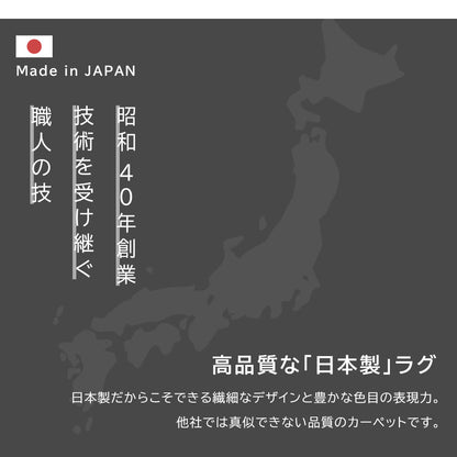 日本製 防炎モケットラグ ノイン 2～6畳