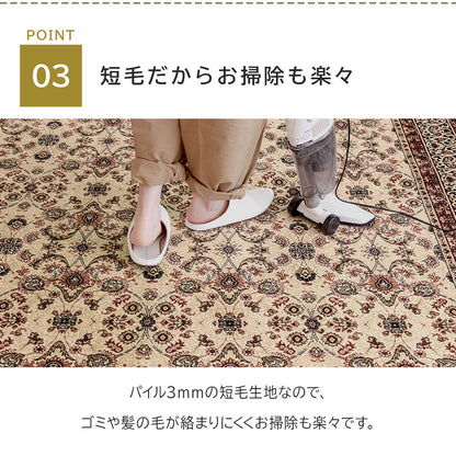 日本製 防炎モケットラグ ノイン 2～6畳