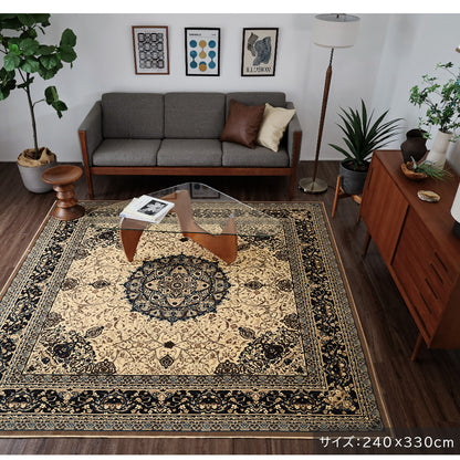 日本製 防炎モケットラグ ディアナ 2～6畳