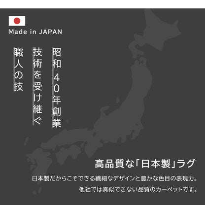 日本製 防炎モケットラグ ディアナ 2～6畳